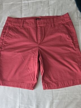 J. Crew Coral PINK/MUTED RED Chino 9 " Bermuda Shorts